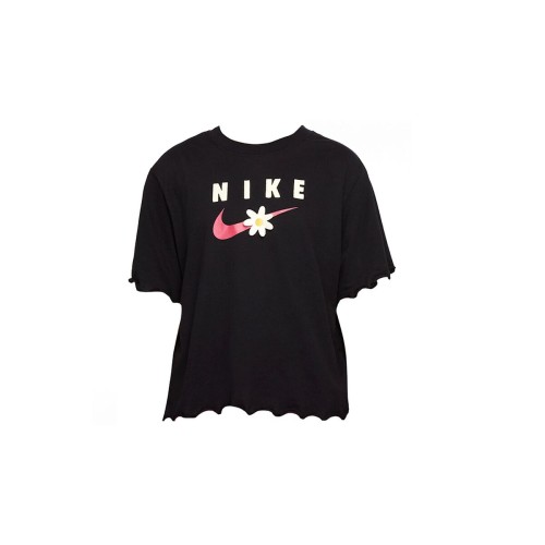 Barn T-shirt med kortärm TEE ENERGY BOXY FRILLY  Nike DO1351 Svart