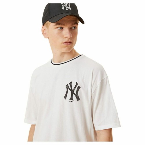 T-shirt med kortärm Herr New Era Vit