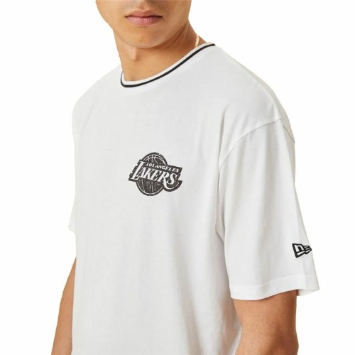 T-shirt med kortärm Herr New Era Lakers Vit