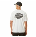 T-shirt med kortärm Herr New Era Lakers Vit