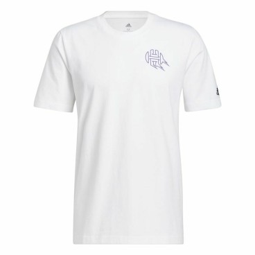 T-shirt med kortärm Herr Adidas Avatar James Harden Graphic Vit