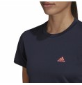 T-shirt med kortärm Dam Adidas Aeroready Designed 2 Move Svart Blå