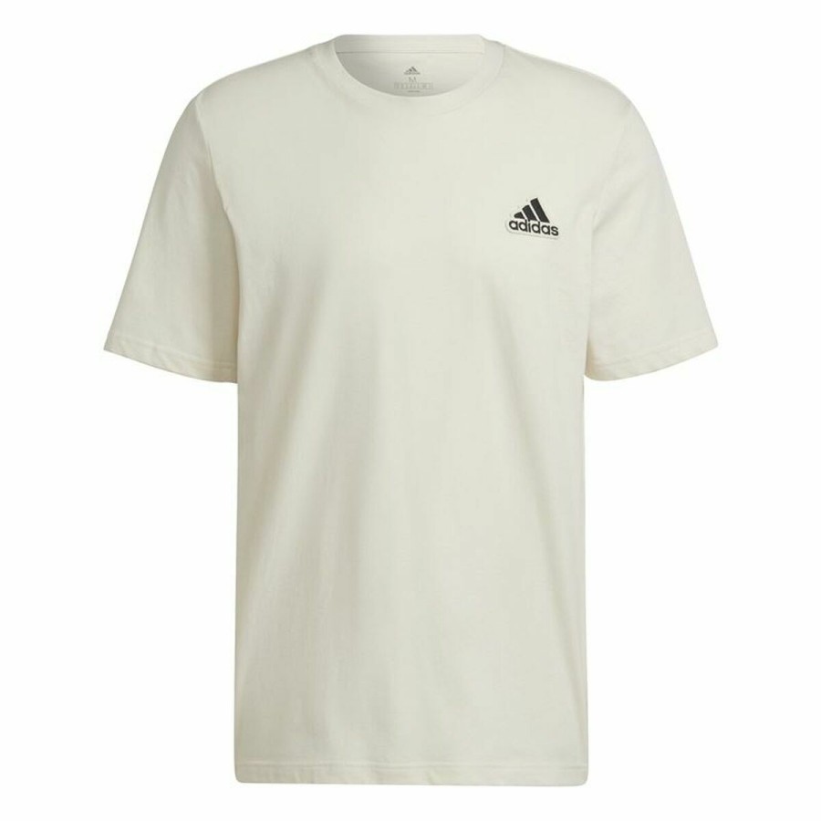 T-shirt med kortärm Herr Adidas Essentials Feelcomfy Vit