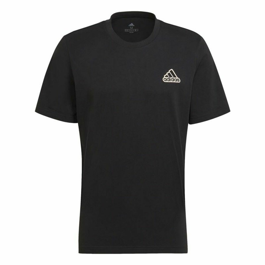 T-shirt med kortärm Herr Adidas Essentials Feel Comfy Svart