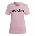 T-shirt med kortärm Dam Adidas Loungewear Essentials Slim Logo Rosa