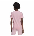 T-shirt med kortärm Dam Adidas Loungewear Essentials Slim Logo Rosa