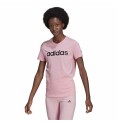 T-shirt med kortärm Dam Adidas Loungewear Essentials Slim Logo Rosa