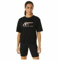 T-shirt med kortärm Dam Asics Tiger Svart