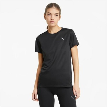 T-shirt med kortärm Dam Puma Run Favorite Svart