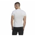 T-shirt med kortärm Herr Adidas techfit Graphic  Vit