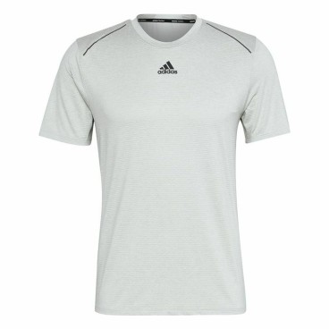 T-shirt med kortärm Herr Adidas Hiit Ljusgrön