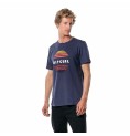 T-shirt med kortärm Herr Rip Curl El Mama Mörkblå Män