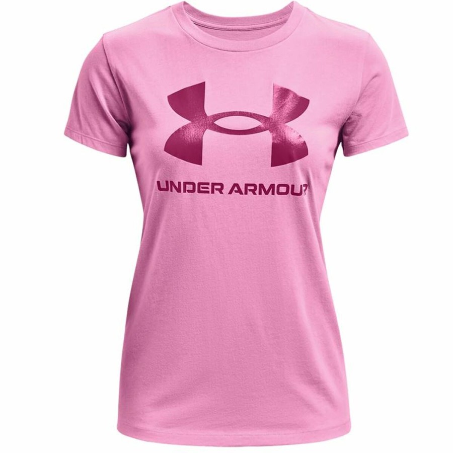 T-shirt med kortärm Dam Under Armour Graphic Rosa