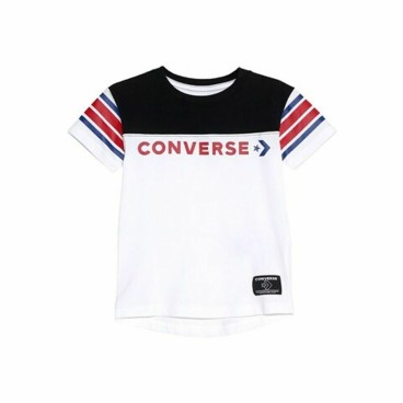 Barn T-shirt med kortärm Converse Retro Sport Vit