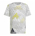 Barn T-shirt med kortärm Adidas Brand Love  Vit