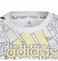 Barn T-shirt med kortärm Adidas Brand Love  Vit