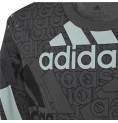 Barn T-shirt med kortärm Adidas Brand Love  Svart