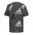 Barn T-shirt med kortärm Adidas Brand Love  Svart