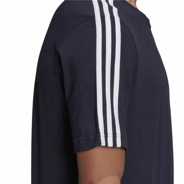 T-shirt med kortärm Herr Essentials 3 bandas Adidas Legend Ink Blå Mörkblå