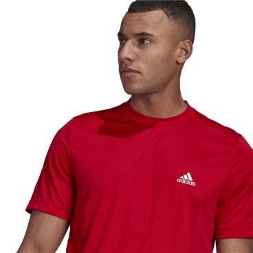 T-shirt med kortärm Herr  Aeroready Designed To Move Adidas Designed To Move Röd