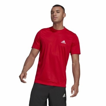 T-shirt med kortärm Herr  Aeroready Designed To Move Adidas Designed To Move Röd