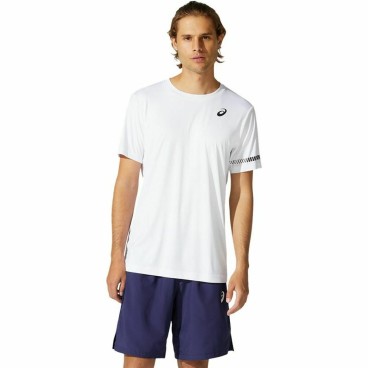 T-shirt med kortärm Herr Asics Court Vit