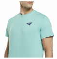 T-shirt med kortärm Herr Reebok Graphic Les Mills® Aquamarine