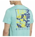 T-shirt med kortärm Herr Reebok Graphic Les Mills® Aquamarine