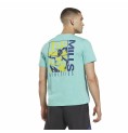 T-shirt med kortärm Herr Reebok Graphic Les Mills® Aquamarine