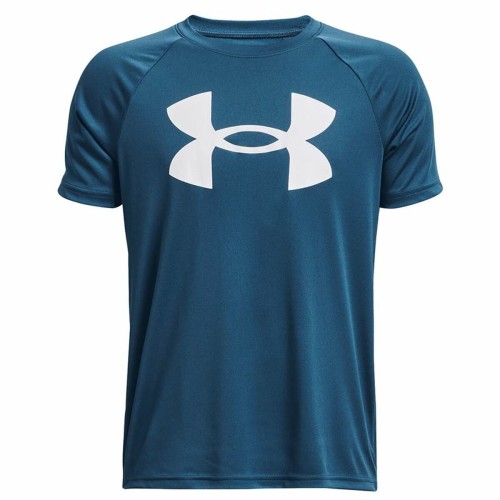 Barn T-shirt med kortärm Under Armour Big Logo Blå