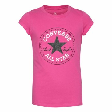 Barn T-shirt med kortärm Converse Timeless  Rosa