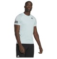 T-shirt med kortärm Herr Adidas Club Tennis 3 Stripes Vit