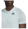 T-shirt med kortärm Herr Adidas Club Tennis 3 Stripes Vit