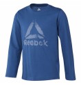 T-shirt med lång ärm Barn Reebok Boys Training Essentials Blå