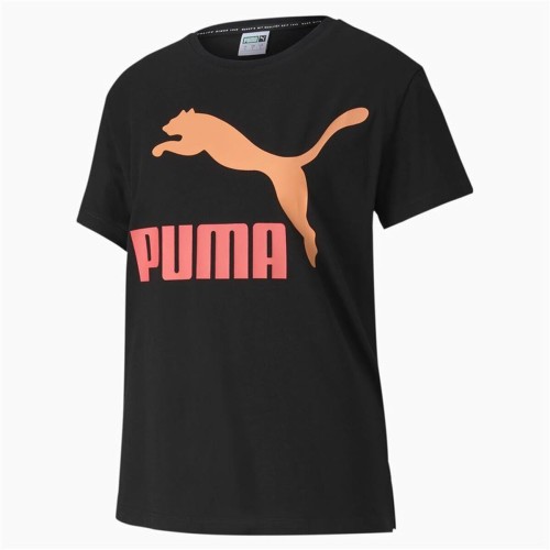 T-shirt med kortärm Dam Puma Classics Logo Tee Svart