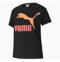 T-shirt med kortärm Dam Puma Classics Logo Tee Svart