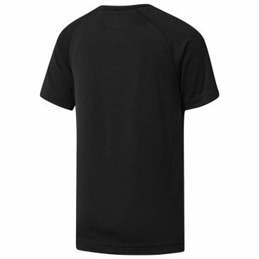 Barn T-shirt med kortärm Reebok Wor Svart