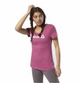 T-shirt med kortärm Dam Reebok Linear Hot Rosa