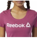 T-shirt med kortärm Dam Reebok Linear Hot Rosa