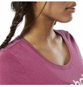 T-shirt med kortärm Dam Reebok Linear Hot Rosa