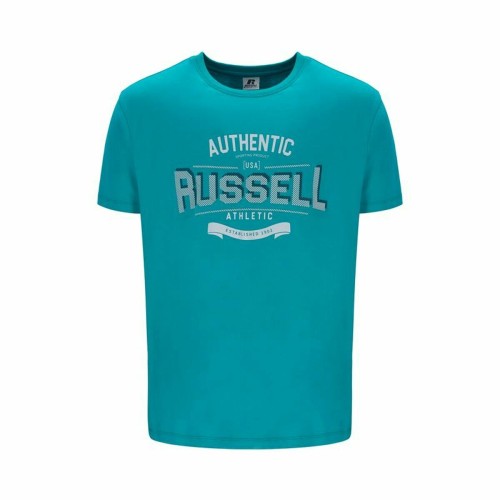 T-shirt med kortärm Herr Russell Athletic Amt A30081 Aquamarine