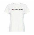 T-shirt med kortärm Herr Tommy Hilfiger Logo Chest Vit