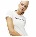 T-shirt med kortärm Herr Tommy Hilfiger Logo Chest Vit