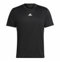 T-shirt med kortärm Herr Adidas Aeroready HIIT Back Svart