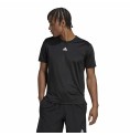 T-shirt med kortärm Herr Adidas Aeroready HIIT Back Svart