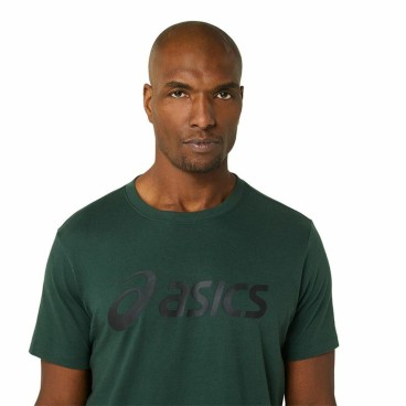 T-shirt med kortärm Herr Asics Big Logo Mörkgrön