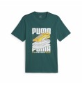 T-shirt med kortärm Herr Puma Graphiccs Sneaker Grön