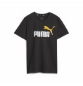 Barn T-shirt med kortärm Puma Ess+ 2 Col Logo Svart