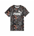 Barn T-shirt med kortärm Puma Ess+ Futureverse Aop Svart