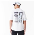 T-shirt med kortärm Herr New Era MLB PLAYER GRPHC OS TEE NEYYAN 60435538 Vit